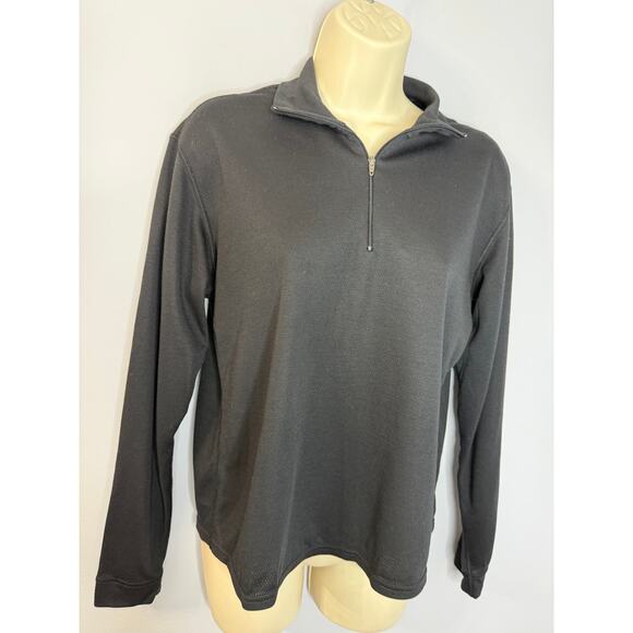 Patagonia Capilene Midweight Base Layer 1/4 Zip Pullover Top Black Women's M - Picture 2 of 8